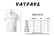 Load image into Gallery viewer, VATPAVE Mens Short Sleeve Button Down Cuban Guayabera Shirts 4X-Large WineRed
