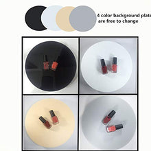 Load image into Gallery viewer, White Display 360 Degree Electric Turntable,for Small Product Display, 7.87in Diameter product photography turntable

