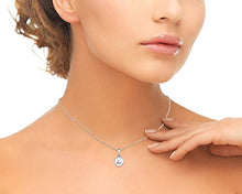 Load image into Gallery viewer, THE PEARL SOURCE 8-9mm Genuine White Freshwater Cultured Pearl Sydney Pendant Necklace for Women
