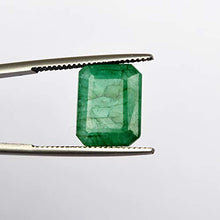 Load image into Gallery viewer, Faceted Green Emerald Loose Gemstone - 6.15 Carat EGL Certified Green Emerald Gemstone for Jewelry AO-100
