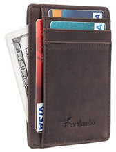 Load image into Gallery viewer, Travelambo Womens Multi Card Case Wallet &amp; Front Pocket Minimalist Leather Slim Wallet
