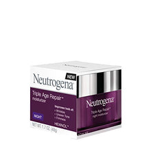 Load image into Gallery viewer, Neutrogena Triple Age Repair Anti-Aging Night Cream with Vitamin C; Fights Wrinkles &amp; Even Tone, Dark Spot Remover &amp; Firming Anti-Wrinkle Face &amp; Neck Cream; Glycerin &amp; Shea Butter, 1.7 oz
