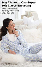 Load image into Gallery viewer, PajamaGram Womens Pajamas Plush Fleece - Warm Pajamas for Women, Blue, M, 8-10
