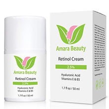 Load image into Gallery viewer, Retinol Cream for Face 2.5% with Hyaluronic Acid &amp; Vitamins E &amp; B5, 1.7 fl. oz.
