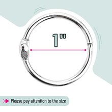 Load image into Gallery viewer, Mr. Pen- Loose Leaf Binder Ring, 40 Pack, Binder Rings 1 Inch, Binder Rings, Book Rings, Metal Rings for Index Cards, Rings for Flash Cards, Index Card Rings, Paper Rings, Small Binder Ring, Book Ring
