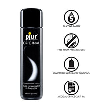 Load image into Gallery viewer, pjur Original Silicone Based Lubricant Premium Intimate Sex Lube for Men, Women &amp; Couples Ultra Long Lasting Natural Taste and Odor, 1L / 34 fl.oz
