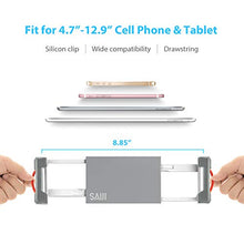 Load image into Gallery viewer, SAIJI Tablet Stand Holder, Height Adjustable, 360 Degree Rotating, Aluminum Alloy Cradle Mount Dock for 4.7"-12.9" Screen iPhone Samsung, iPad, Nintendo Switch, Kindle, eBook Reader (Silver)

