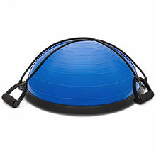 Load image into Gallery viewer, Best Choice Products Yoga Balance Trainer Exercise Ball for Arm, Leg, Core Workout w/Pump, 2 Resistance Bands, Blue
