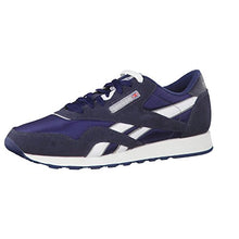 Load image into Gallery viewer, Reebok Men's Classic Nylon Sneaker, Team Navy/Platinum, 13
