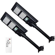Load image into Gallery viewer, GLW 200W Solar Street Light with Motion Sensor Outdoor Lights 12000LM Dusk to Dawn for Garage,Yard,Parking Lot and More (2 Pack)
