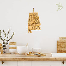 Load image into Gallery viewer, Totally Bamboo Destination Alabama State Shaped Bamboo Serving and Cutting Board, Includes Hang Tie for Wall Display

