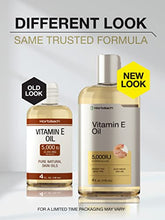 Load image into Gallery viewer, Natural Vitamin E Oil | 5000 IU | 8 oz (2 x 4oz) Value Pack | For Skin, Hair &amp; Face | Vegetarian, Non-GMO, and Gluten Free Formula | By Horbaach
