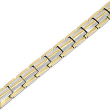 Load image into Gallery viewer, MagnetRX® Women's Ultra Strength Magnetic Therapy Bracelet - Arthritis Pain Relief &amp; Carpal Tunnel Titanium Magnetic Bracelets for Women - Adjustable Length with Sizing Tool (Silver &amp; Gold)
