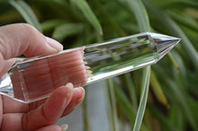 Load image into Gallery viewer, Real Tibet Himalayan High Altitude 99% Water Clear 24 Sided Crystal Point Quartz Vogel Wand 4.80 Inch Spiritual Reiki Healing
