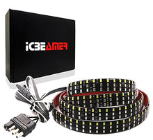 Load image into Gallery viewer, ICBEAMER Triple Row 60 inch 504 pcs LED for Pick up/Truck Tailgate Light Bar Side Bed Light Strip Bar IP67 Waterproof Reverse- 6 Functions Tail/Brake/Sequential/Turn Signals/Reverse/Flashing Lights
