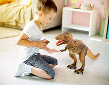 Load image into Gallery viewer, Advanced Play Dinosaur Trex Toy Realistic Walking Tyrannosaurus Rex Multifunction RC Trex Toy Figure with Roaring Spraying Function Good Dinosaur Toys for Boys Girls Ages 3 Plus
