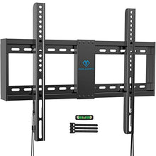Load image into Gallery viewer, PERLESMITH Fixed TV Wall Mount Bracket Low Profile for 32-82 inch LED, LCD,and OLED Flat Screen TVs - Fits 16”- 24” Wood Studs, Fix TV Mount with VESA 600 x 400mm Holds up to132lbs
