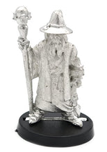 Load image into Gallery viewer, Stonehaven Human Wizard Male Miniature Figure (for 28mm Scale Table Top War Games) - Made in US
