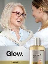 Load image into Gallery viewer, Natural Vitamin E Oil | 5000 IU | 8 oz (2 x 4oz) Value Pack | For Skin, Hair &amp; Face | Vegetarian, Non-GMO, and Gluten Free Formula | By Horbaach

