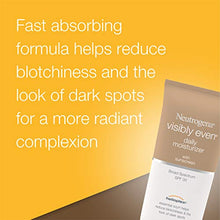 Load image into Gallery viewer, Neutrogena Visibly Even Daily Facial Moisturizer With Broad Spectrum SPF 30 Sunscreen, Face Lotion with Soy for Skin Discoloration, Dark Spots &amp; Even Skin Tone, Hypoallergenic, 1.7 fl. Oz
