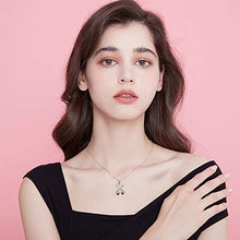 Load image into Gallery viewer, DAOCHONG 925 Sterling Silver Double Bees Infinity Love Heart Pendant Necklace for Girlfriend Birthday Gifts Jewelry, 18 inches
