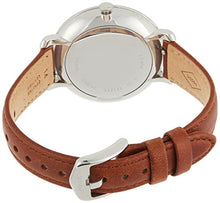 Load image into Gallery viewer, Fossil Women's Jacqueline Quartz Stainless Steel and Leather Three-Hand Date Watch, Color: Silver, Brown (Model: ES4368)
