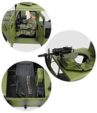 Load image into Gallery viewer, Click N' Play Military Jumbo 12" Long Humvee Vehicle Action Figure Play Set with Accessories (CNP30558-)
