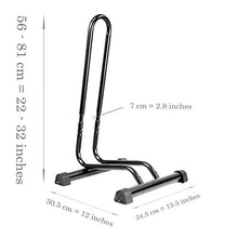 Load image into Gallery viewer, CyclingDeal Adjustable 2 Bike Floor Parking Rack Indoor Home Storage Garage Bicycle Nook Rack Free Standing Apartment Stands - Great for Mountain Road Kids Hybrid Bikes
