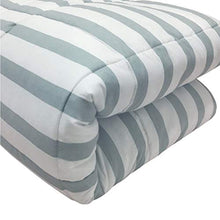 Load image into Gallery viewer, Besfor Hotel Collection Luxury Down Alternative Quilted Queen Comforter - All Season -Plush Microfiber Fill - Machine Washable -Stand Alone Comforter (Grey-White, Queen)
