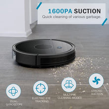 Load image into Gallery viewer, Robot Vacuum 2000Pa Robotic Vacuum Cleaner (Slim) Max Suction Quiet Multiple Cleaning Modes Self-Charging Vacuum with Boundary Strips for Pet Hair Hard Floor Medium-Pile Carpets
