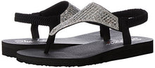 Load image into Gallery viewer, Skechers Cali Women's Meditation-Rock Crown Flat Sandal,black,8 M US
