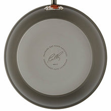 Load image into Gallery viewer, Rachael Ray Brights Hard Anodized Nonstick Frying Pan Set / Fry Pan Set / Hard Anodized Skillet Set - 9.25 Inch and 11.5 Inch, Gray with Orange Handles
