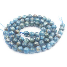 Load image into Gallery viewer, 6mm Round Blue Kyanite Jewelry Loose Gemstone Beads Strand 15" Natural Stone for Necklace Bracelet DIY Design
