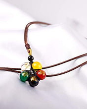 Load image into Gallery viewer, Lightock Star Necklace Pendant for Women Men Natural Agate Carved in Sutra Amulet 10mm Beads Stone Unisex
