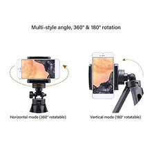 Load image into Gallery viewer, Gilroy Telescopic Universal Phone Tripod, Cell Phone Tripod Stand Holder with 360° Rotating Tripod Compatible with Most Smartphone
