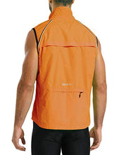 Load image into Gallery viewer, BALEAF Men's Cycling Jacket Windbreaker Running Vest Windproof Water-Resistant Coat High Visibility Lightweight Orange Size M
