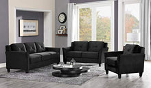 Load image into Gallery viewer, Lifestyle Solutions Collection Grayson Micro-fabric Chair, Black, Black
