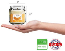 Load image into Gallery viewer, Pumpkin Pie Spice Scented Soy Candles | 8 oz Jar | Hand Made in The USA | Delicious Scent | Extra Clean Burning and Long-Lasting Soy Candle
