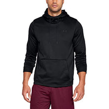 Load image into Gallery viewer, Under Armour Men's Armour Fleece Pullover Hoodie, Black (001)/Black, X-Large
