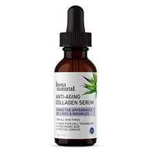Load image into Gallery viewer, Anti Aging Peptide Complex Collagen Facial Serum - Reduces Signs of Lines &amp; Wrinkles - Lift, Firm &amp; Plump Skin With Hyaluronic Acid, Niacinamide, NASA Stem Cell Technology - InstaNatural - 1 oz
