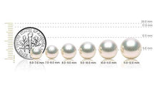 Load image into Gallery viewer, 14K Gold 10-11mm Freshwater Cultured Floating Pearl Tin Cup Chain Necklace Jewelry for Women 17" (White, white-gold)

