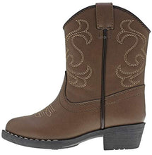Load image into Gallery viewer, Canyon Trails Kids' Lil Cowboy Pointed Toe Classic Western Boots (Toddler/Little Kid (2 US Little Kid, Brown)
