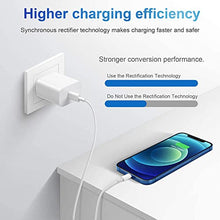 Load image into Gallery viewer, iPhone 13 12 Fast Charger [Apple MFi Certified] 20W PD USB C Wall Charger 2-Pack 6FT Fasting Charging Adapter Compatible with iPhone13/13Pro/12/12 Pro/11/11Pro/XS/Max/XR/X/8/8Plus,iPad
