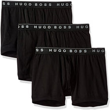 Load image into Gallery viewer, BOSS Men's 3-Pack Cotton Boxer Brief, Midnight Black, X-Large
