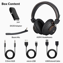 Load image into Gallery viewer, Avantree DG59(M) Wireless Headphones with Microphone &amp; USB Adapter Set for PC Computer Laptop PS5 PS4, High Sound Quality in-Game Voice Chat, 40hrs Bluetooth Headsets with Mic for Skype Zoom Meetings
