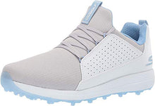 Load image into Gallery viewer, Skechers Women's Max Mojo Spikeless Golf Shoe, White/Gray/Blue, 8.5 M US

