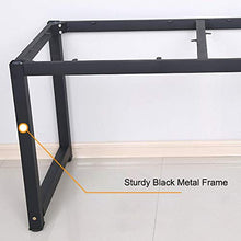 Load image into Gallery viewer, hmercy Home Office Desk, 47-Inch Computer Desk with Modern Simple Design, Simple Writing Study Table, Industrial Style Wood Top and Black Metal Frame for Soho
