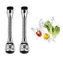 Load image into Gallery viewer, Hofumix Faucet Sprayer Water Sprayer Attachment 360°Rotating Lengthen Sprayer Hose Faucet Extension Attachment for Kitchen Sink Bathtub 2Pcs
