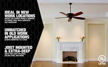 Load image into Gallery viewer, Madison Electric Products MSBFAN Fan Support 50/ lb, Maximum with Depth Adjustable, Gray
