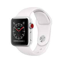 Load image into Gallery viewer, Apple Watch Series 3 (GPS + Cellular, 38mm) - Silver Aluminium Case with White Sport Band
